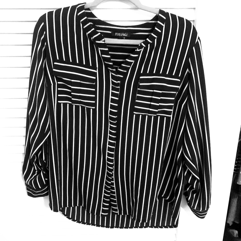 Stripped Button up Shirt